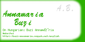 annamaria buzi business card